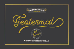 Geotermal Font: A Vintage Script for Modern Marketing