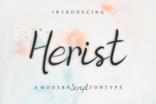 Herist: A Modern Script Font for Editorial Design