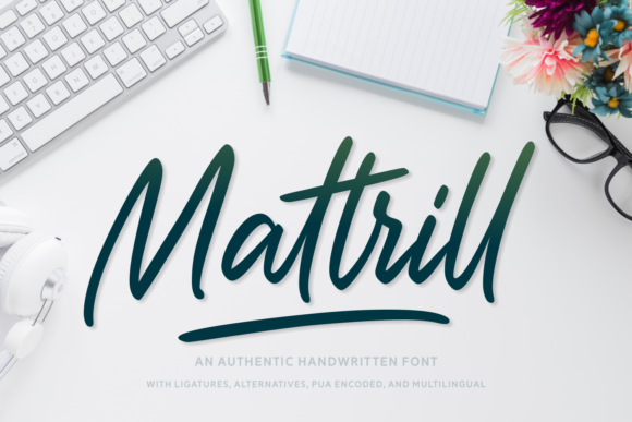 Mattrill: A Premium Script Font for Editorial Elegance