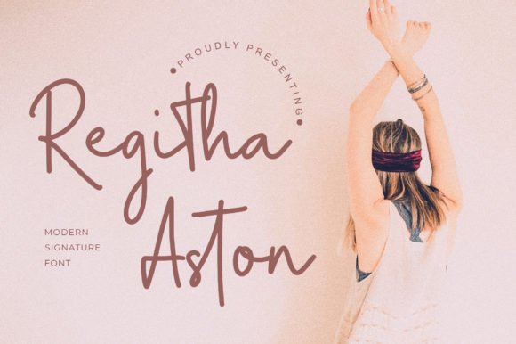 Regitha Aston: A Handwritten Font That Elevates Brand Content
