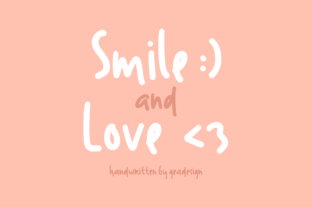 Smile and Love Font: A Cheerful Typeface for Digital Design