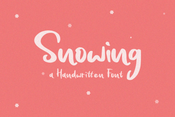 Snowing Font: A Soft Script for Editorial Winter Charm