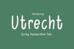 Utrecht Font: A Handwritten Typeface for Memorable Brand Content