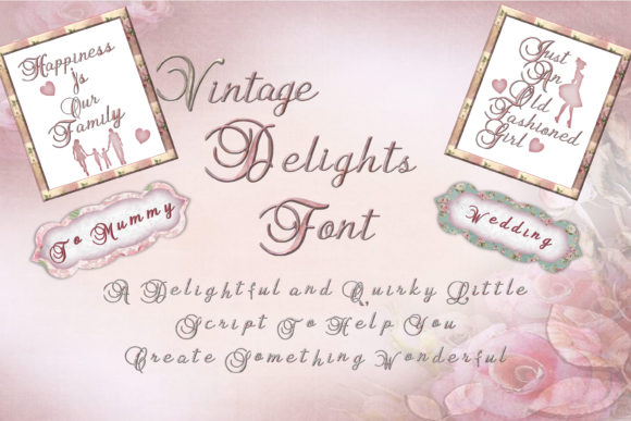 Vintage Delights: A Charming Font for Craft Creations